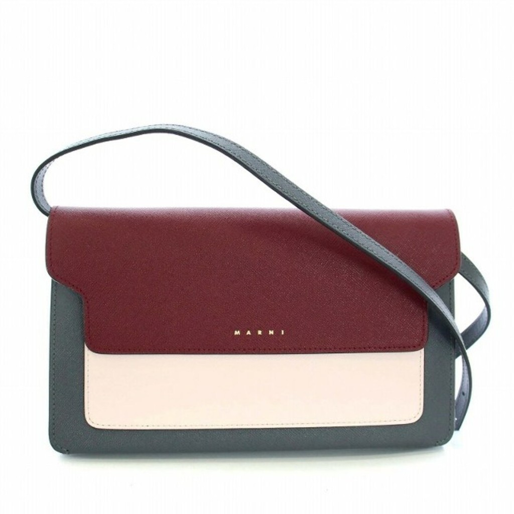 Marni 3 COMP POUCH WITH STRAP WALLET BAG Direct from Japan Secondhand