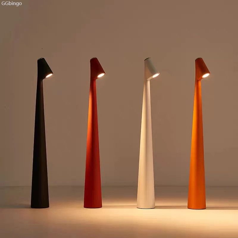 【COD】โคมไฟตั้งโต๊ะ LED แบบชาร์จไฟได้ Touch Dimming โคมไฟข้างเตียงในห้องนอนปรับความสว่างได้โคมไฟตั้งโต๊ะแบบพกพาโคมไฟตกแต่งตั้งโต๊ะ