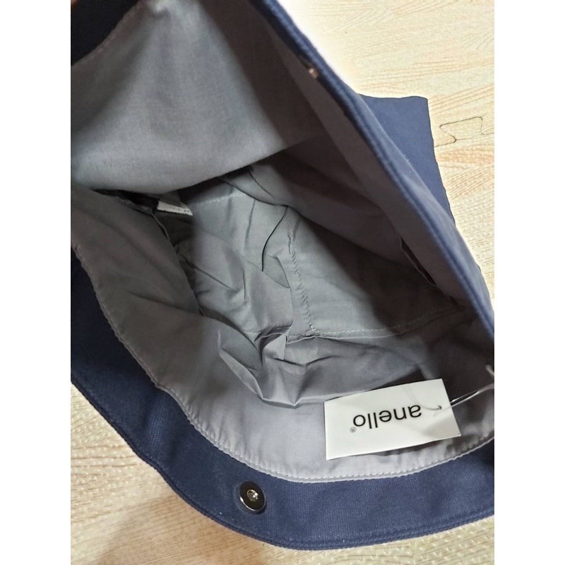 ♞[Sale] กระเป๋าผ้า hello anello shoulder bag (สีกรมท่า) ของใหม่ พร้อมส่ง