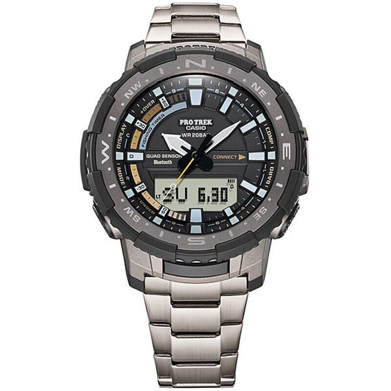 Jdm Watch Casio Protrek นาฬิกาข้อมือสปอร์ต ไทเทเนียม X Prt-B70T-7 Prt-B70T-7Jf