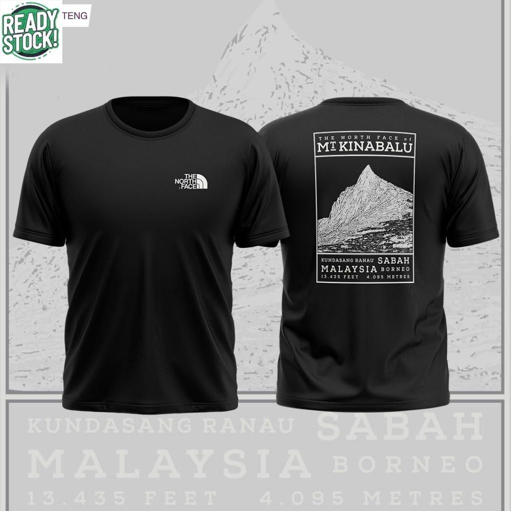 001vi เสื ้ อยืด Mt Kinabalu สําหรับกลางแจ ้ ง/เดินป ่ าและวิ ่ ง ( เสื ้ อยืดไมโครไฟเบอร ์