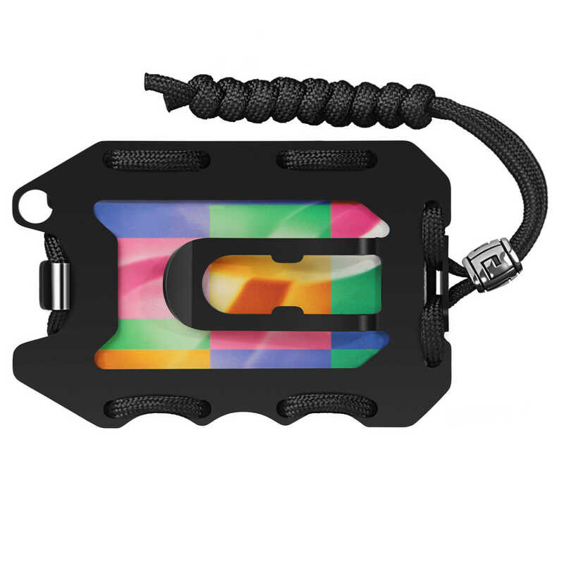 EDC Outdoor Tactics RFID Metal Wallet Front Pocket Wallets Slim Card Holder US Minimalist Mens Wale 