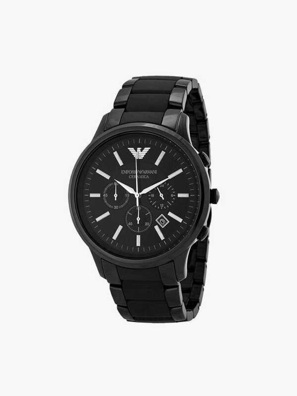 นาฬิกาข้อมือผู้ชาย Emporio Armani Ceramica Chronograph Dial Black รุ่น AR1451