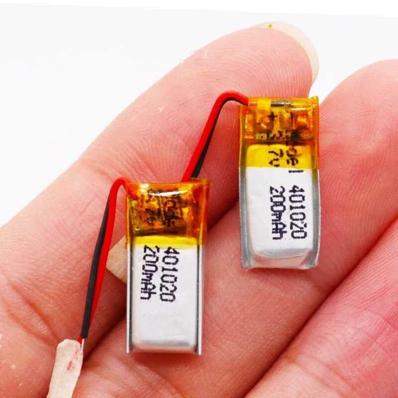 ➧ 3.7V 200Mah 401020 ลิเธียมโพลิเมอร์ลิเธียมไอออนแบตเตอรี่แ