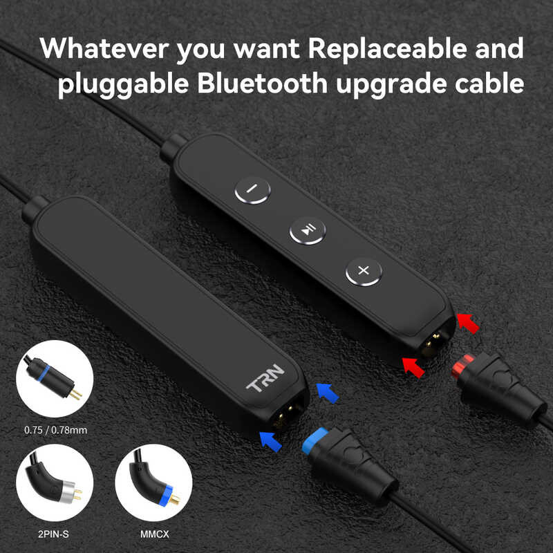 5.1 BT3S Pro Upgrade HD AptX AAC SBC Encoding Bluetooth Module Wireless 2PIN MMCX Connctor Upgraded 