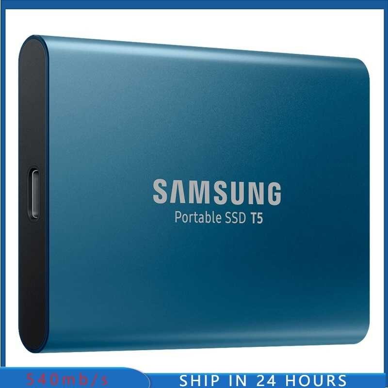 ssd แบบพกพา ฮาร์ดไดรฟ์ภายนอก สําหรับ samsung T5 1TB 500GB 2TB USB 3.1