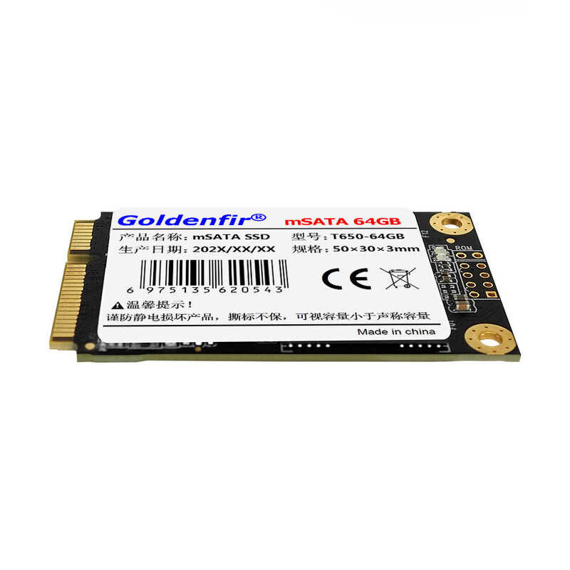 MSATA SSD Goldenfir 512GB 1TB Internal Solid State Drives SATAIII Hard Drive