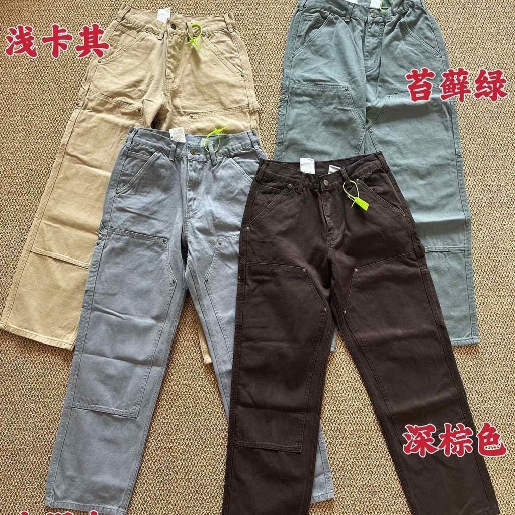 7j2n CARHARTT B136 กางเกงจ็อกกิ้ง ผ้าแคนวาส ทรงหลวม สําหรับผู้ชาย ผู้หญิง