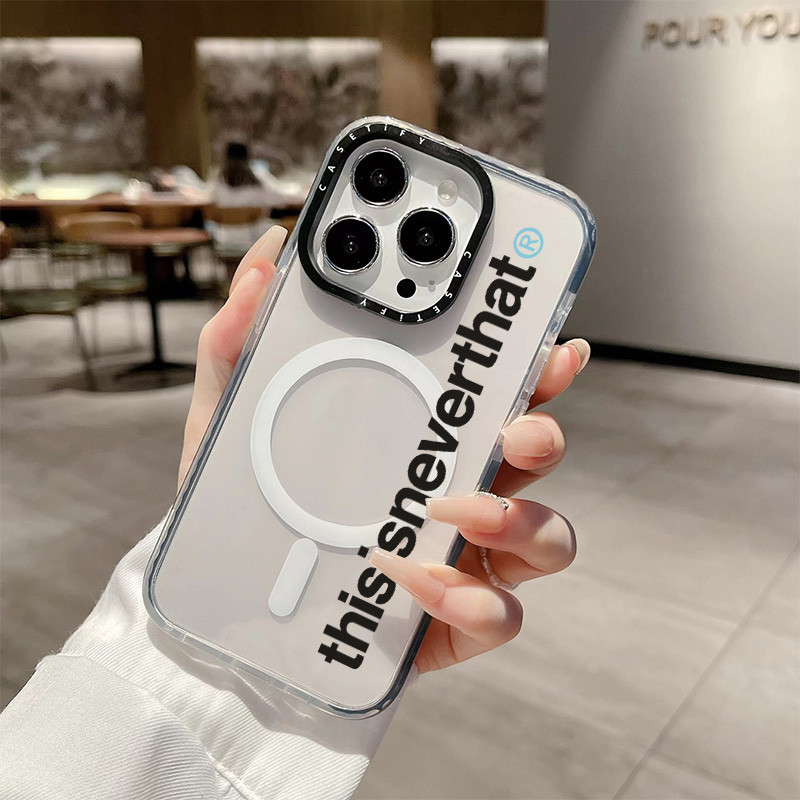 Thisisneverthats ไร้สายชาร์จแม่เหล็กสําหรับ IPhone 11 14 15 Pro Max 12 13 Pro Max ฝาครอบ 14 PLUS 15 PLUS ซิลิโคนนุ่มกันชนกันกระแทก