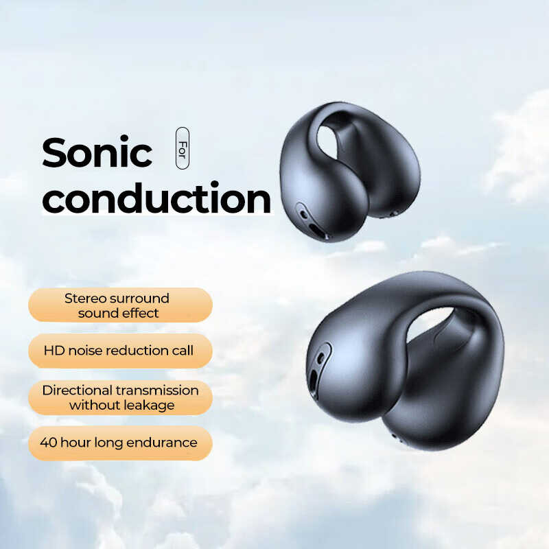 Mezone Open-Ear Earphones Wireless Earbuds Bone Conduction Bluetooth Headphones HIFI Noise Cancelin