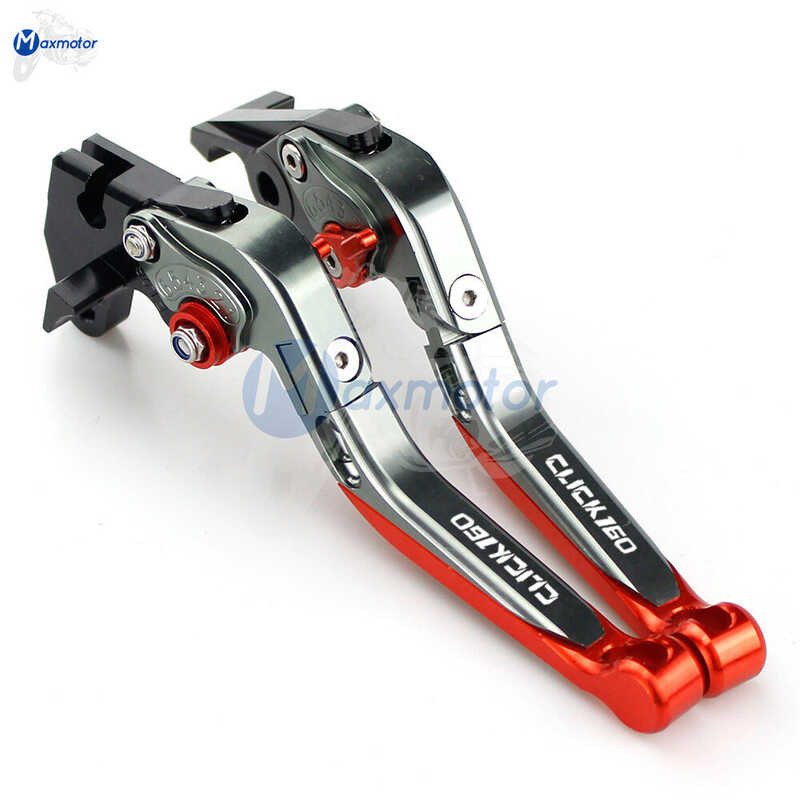 ❤ For Honda Click 160 CLICK 160I Click160 ABS Motorcycle Accessories CNC Adjustable Folding Exten