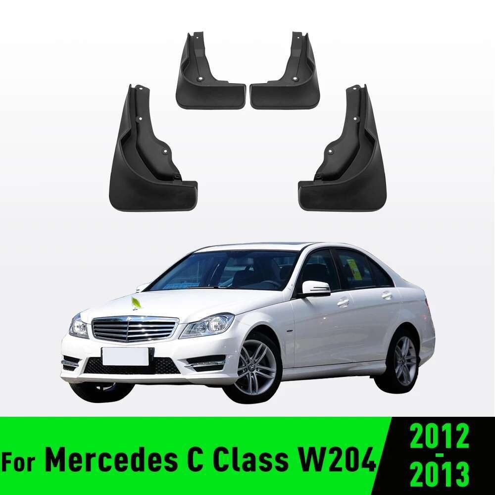 สําหรับ Mercedes BENZ C Class W204 Sport 2012-2013 Fender Mudflaps Splash Guards Mudguards Mud Flaps รถอุปกรณ์เสริม