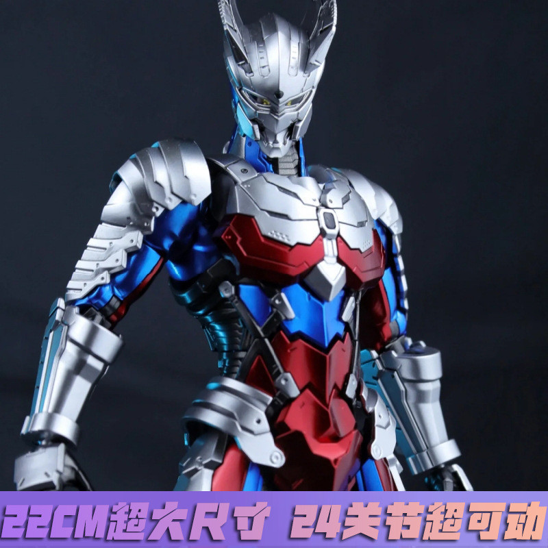 ♞,♘,♙SHF Mobile Ultraman Zero Armour Action ของเล่นเด็ก Super Action รูปตุ๊กตาของขวัญวันเกิด