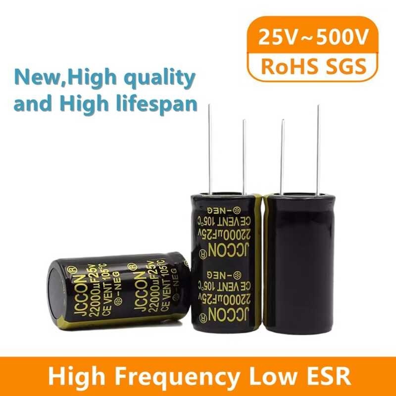 JCCON 25V 35V 50V 63V 100V 160V 200V 250V 450V 68Uf 100Uf 1000Uf 2200Uf 4700Uf 10000Uf 22000Uf Alumi