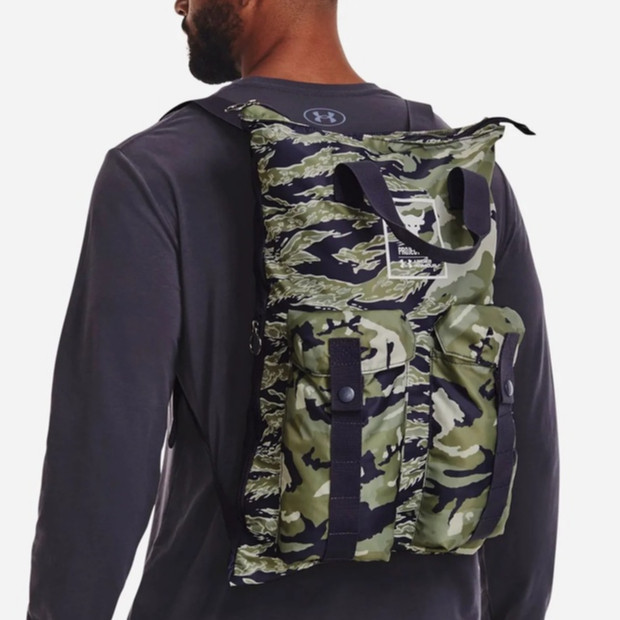 ♞กระเป๋าเป้ Under Armour Project Rock Gym Sack Backpack กระเป๋าเป้ UA สินค้าแท้ 100%