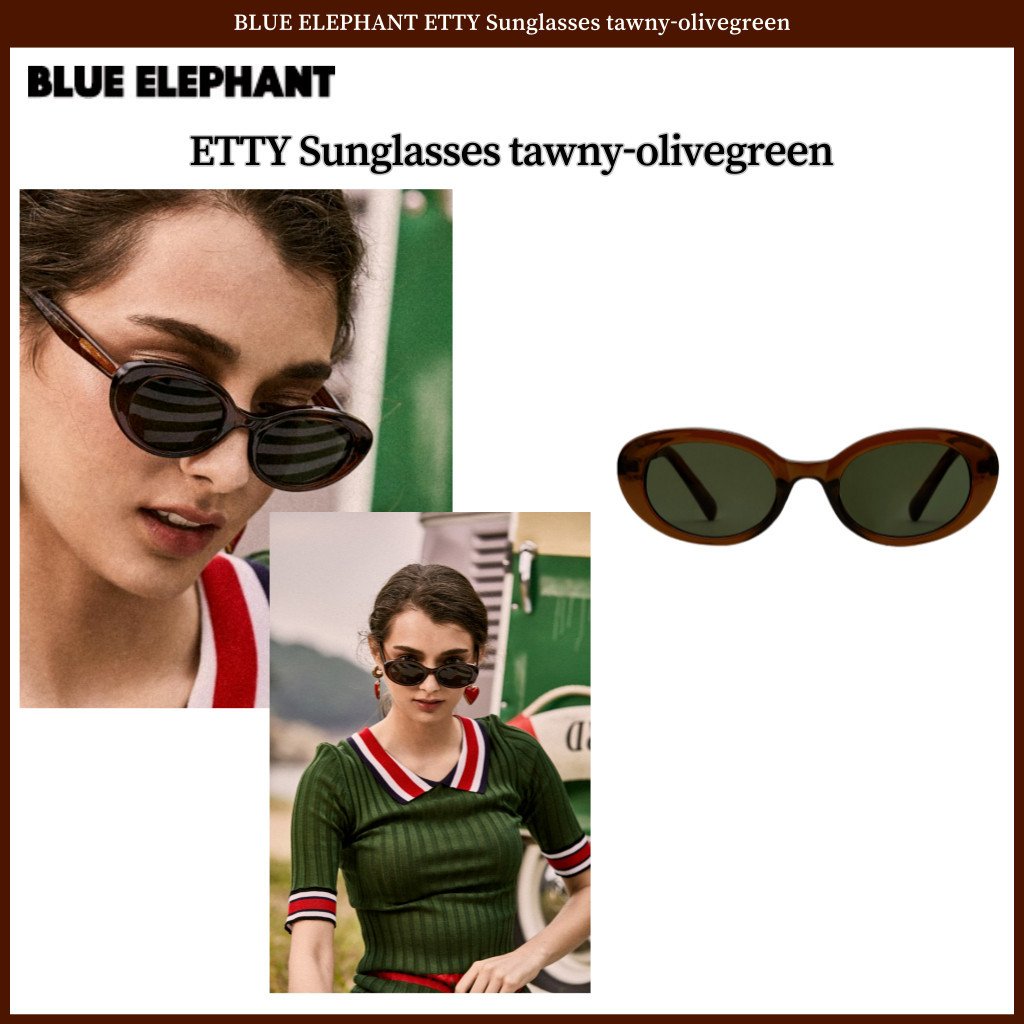 Blue ELEPHANT ETTY แว่นตากันแดด สีเขียวมะกอก