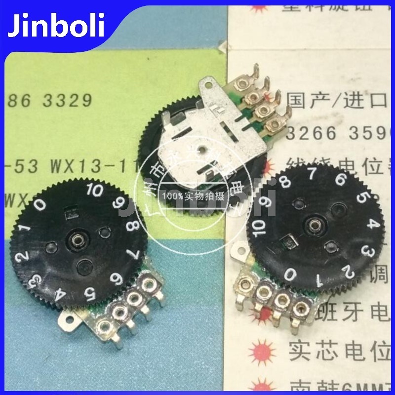 3PCS ALPS 14X1MM เกียร์ Dial Potentiometer 10K 4 Pin 14*1 มม.ปรับระดับเสียงสวิทช์ RK09J11T00AE