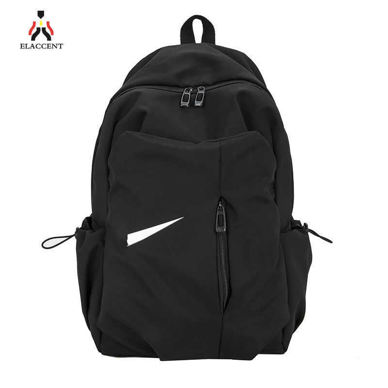 ELACCENT Schoolbag Male College Students Junior High School High School High School Large Capacity