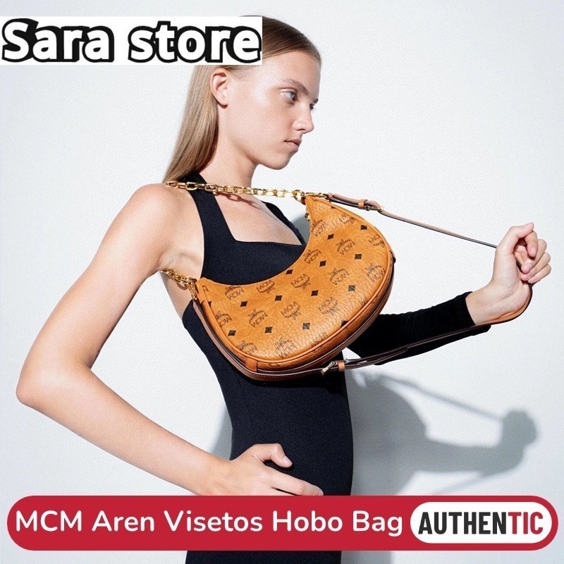 Mcm Little Aren Visetos Half Month Wanderer Bag Mini Aren Visetos Bag