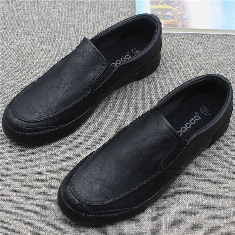 PU หนังผู้ชาย HOT★หรูหรารแตะผู้ชาย Loafers Handmade