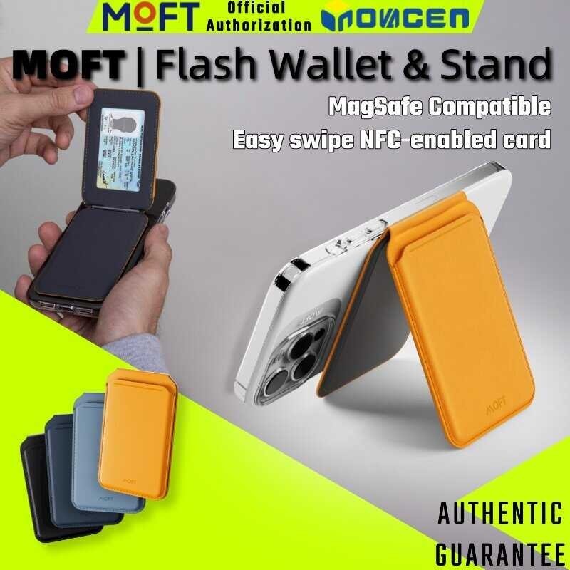 Wallet MOFT Flash & Stand/Leather Magnetic Wallet,Pocket Pouch Card Holder,MagSafe Compatible,Easy  