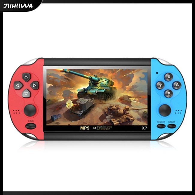 Jl- X7 เครื่องเล่นเกมคอนโซลวิดีโอเกม 10000+ หน้าจอ 4.3 นิ้ว แบบพกพา 1500mAh ชาร์จได้