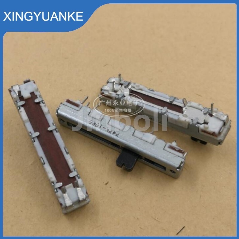 1PCS SC6082GH 40 มม.4 ซม.ตรงสไลด์ Potentiometer Resistor B10K 3Pins Mixer Fader 10KB 10K Ohm Handle 