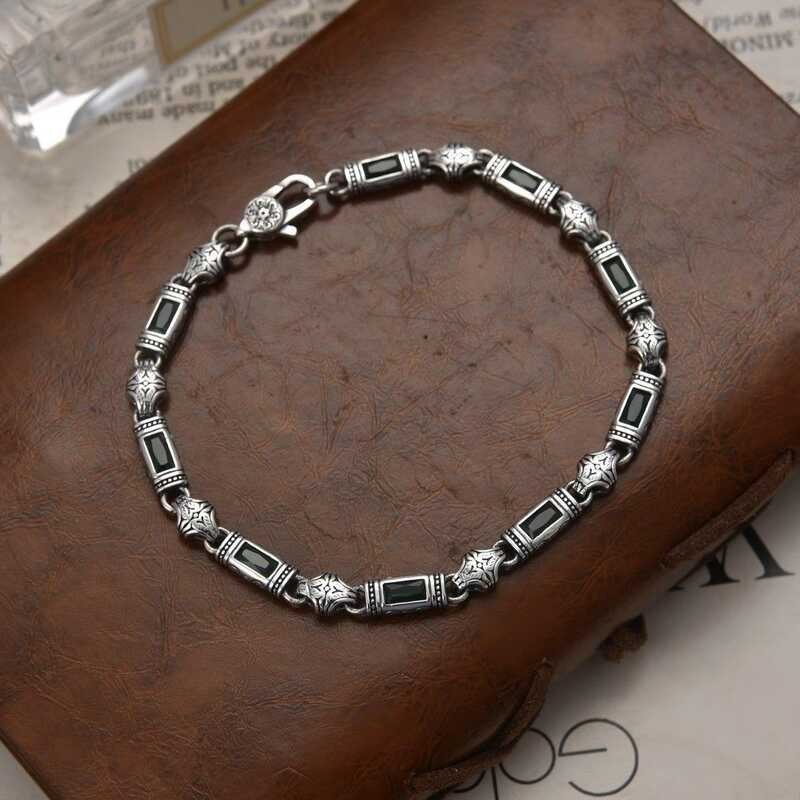 Is Retro Bracelet Distressed Heavy-duty To Create Rattan Grass Pattern Diamond Bracelet, Fashionabl 