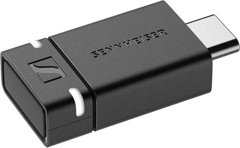 BTD Sennheiser Consumer 600 Bluetooth® Dongle USB-A/USB-C Adapter with AptX Audio Codecs for Stable