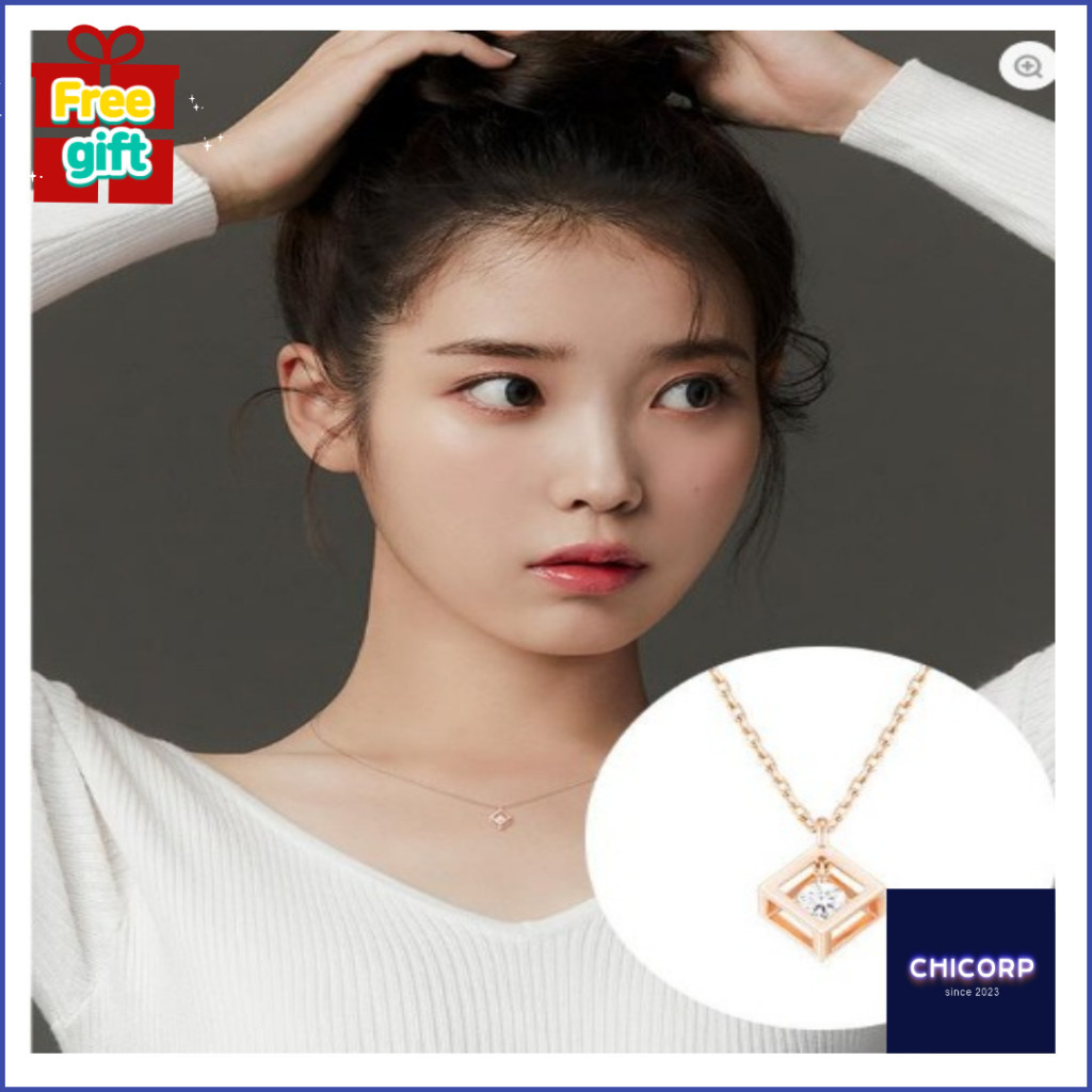 [J.estina] Iu pick JCUBE สร้อยคอพลอยเทียม (JJLJNQ0BF515SR420)