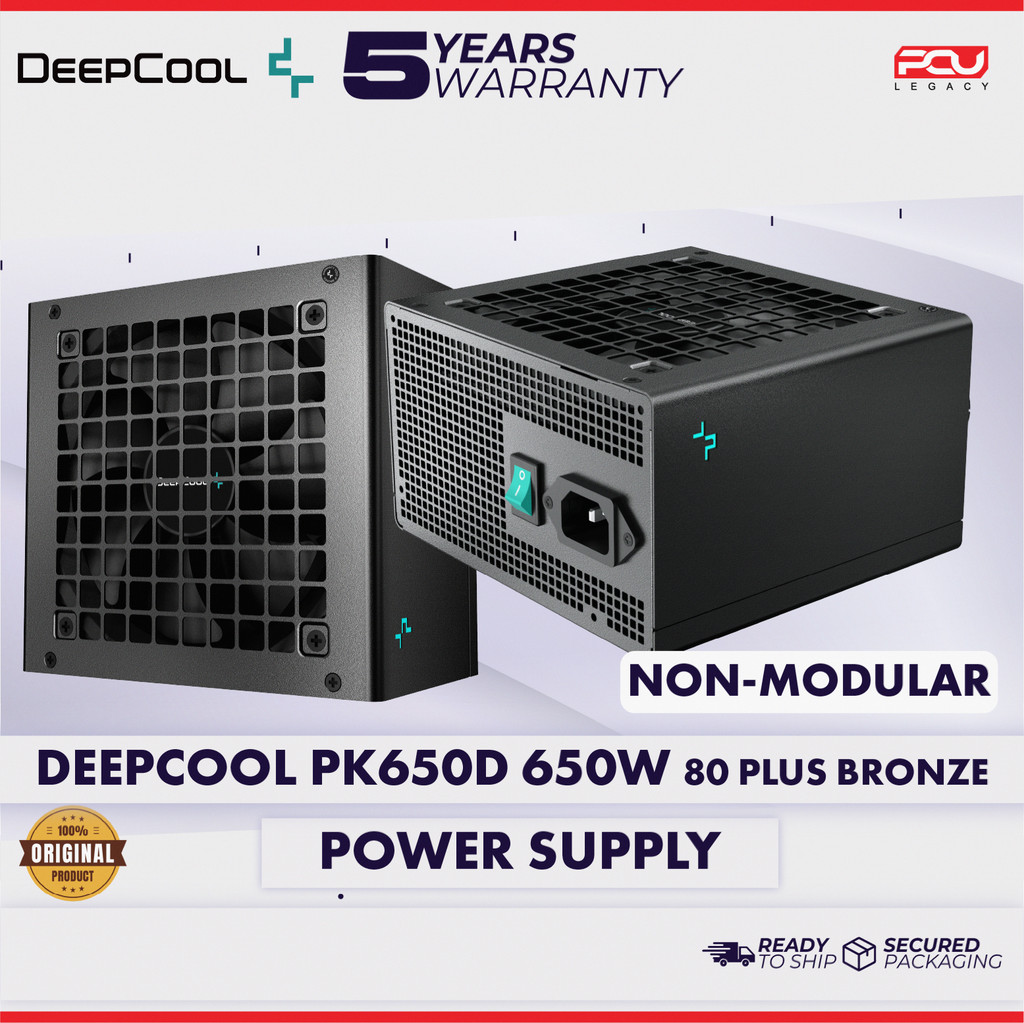Deepcool PK650D 80 PLUS BRONZE 650 WATTS พาวเวอร์ซัพพลาย NON-MODULAR