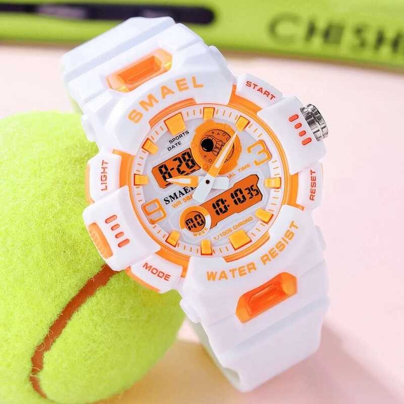 ❤️ นาฬิกาข้อมือผู้หญิง Jam Tangan Digital ขนาดกลาง Smael ❤️