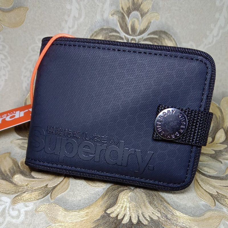 ของแท้ รับประกัน BEG DUIT / DOMPET SUPERDRY ปุ่มกด BEG DUIT LELAKI, กระเป๋าสตางค์ผู้ชาย, กระเป๋าสตาง