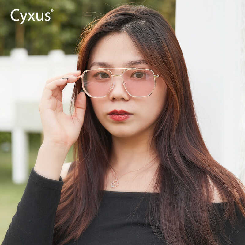 Cyxus ➧ [ใหม่] Photochromic แว่นตากันแดดสำหรับผู้หญิงผู้ชาย TR
