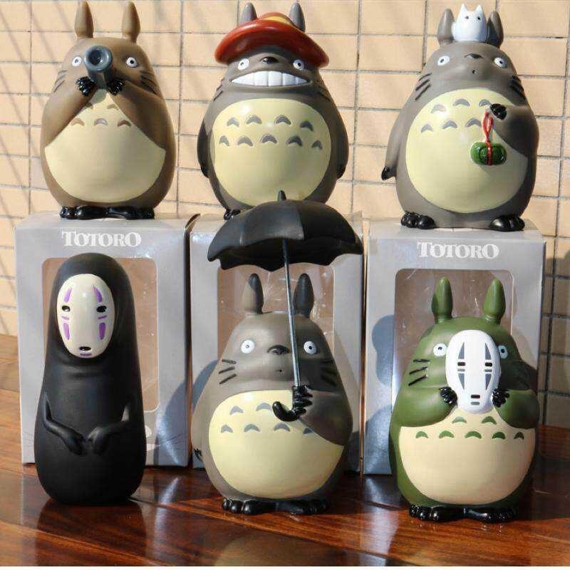 My 10Cm Neighbor Totoro Action Figures Studio Ghibli Miyazaki Hayao Model Toys Car Decoration