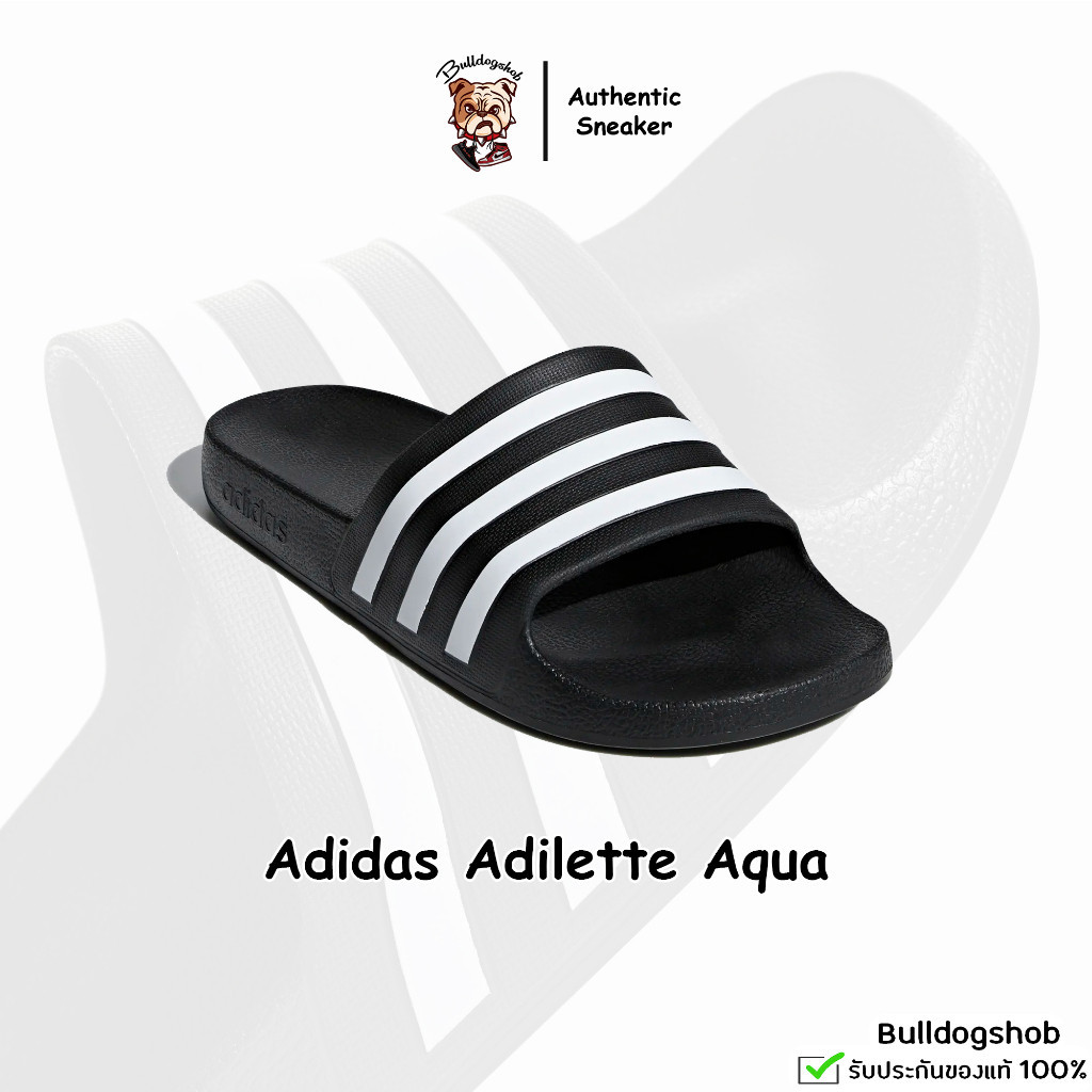 ♞️️ลดเพิ่มอีก 15% ใช้โค้ด 15DD55X Adidas รองเท้าแตะ Adilette Aqua แห้งไว น้ำหนักเบา F35543 - แท้/ป้