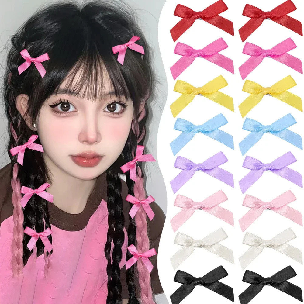 5pcs ใหม ่ แฟชั ่ นหลายสีแนวทแยงโบว ์ คลิปผมสาวน ่ ารัก Hairpins อุปกรณ ์ เสริมผม Barrettes เด ็ ก Headdress