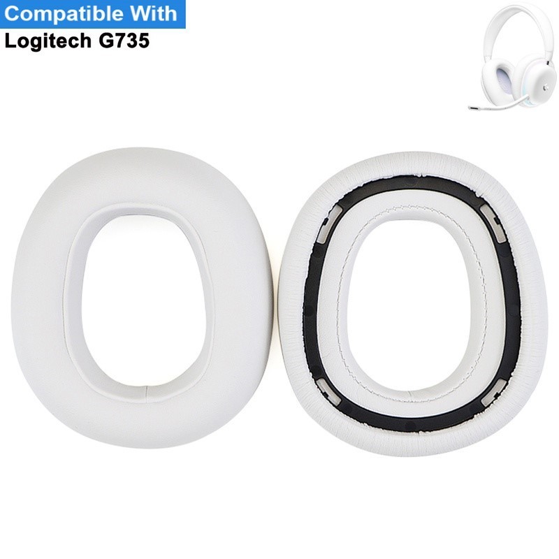 เปลี่ยนแผ่นรองหูฟังสําหรับ Logitech G735 หูฟังแผ่นรองหูฟังเบาะฟองน้ําชุดหูฟัง Earmuffs