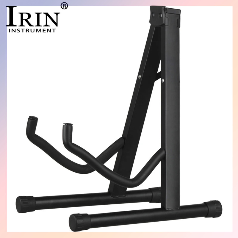 ♞,♘,♙IRIN Foldable Guitar Stand Folding Lightweight Tripod Stringed Instrument Rack Musical Holder