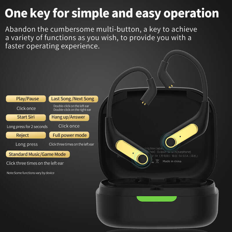 AZ15 Wireless KZ earhook 0.75/0.78mm Universal Gaming Headset Upgrade module Qualcomm chip Bluetoot