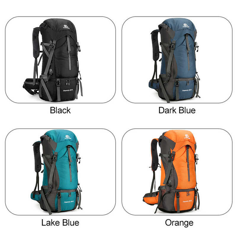 Genuine】TOMSHOO 【COD / 70L Hiking Water-resistant Climbing Camping Backpack Travel Daypack