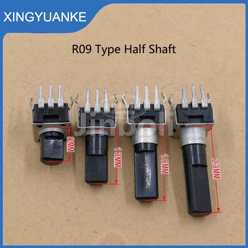 10pcs RV09 ประเภทเดี่ยวแนวตั้ง Potentiometer 3Pin B1K B2K B5K B10K B20K B50K B100K B200K B500K ปรับค