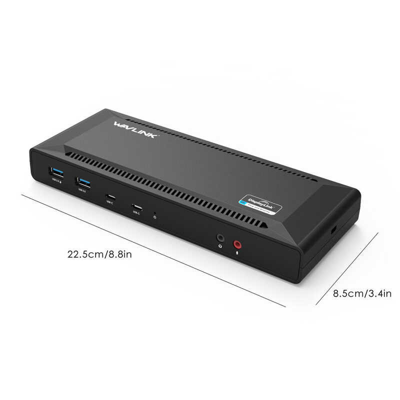 charging】Wavlink USB 【65W C HUB 5K DP or Dual 4K at 60Hz HDMI ,Displaylink driver with 2xDisplay
