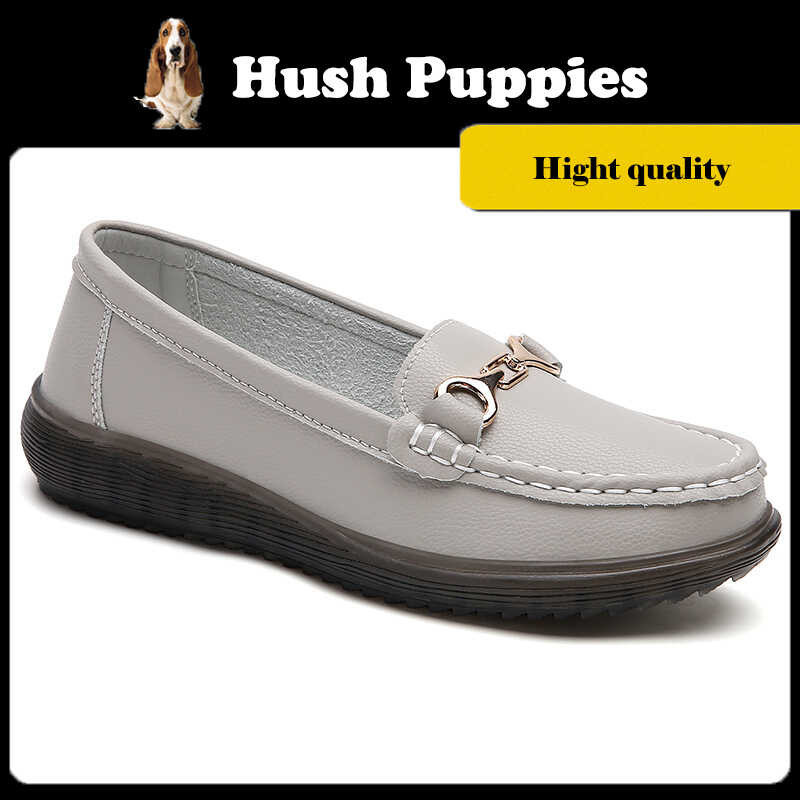 รองเท้าผู้หญิง Hush Puppies รุ่น Sarah - สีขาว รองเท้าหนังแท้