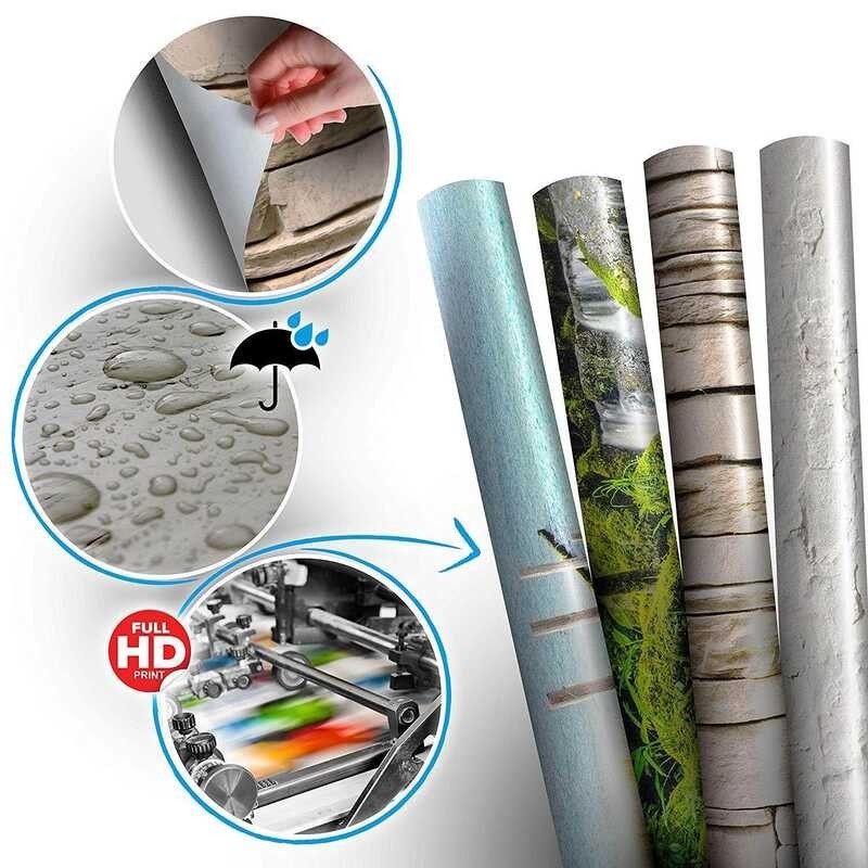 โปสเตอร์ Self Adhesive Wallpaper บนประตูแบบ DIY สำหรับห้องนอนสติ