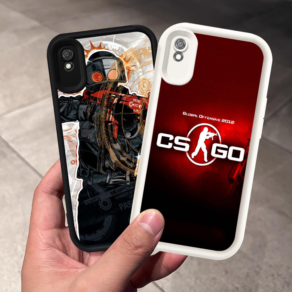 สําหรับ Xiaomi POCO C71 M3 M4 Redmi หมายเหตุ 7 9T 9A Pro ซิลิโคนกรณี H-6 Counter Strike CS GO
