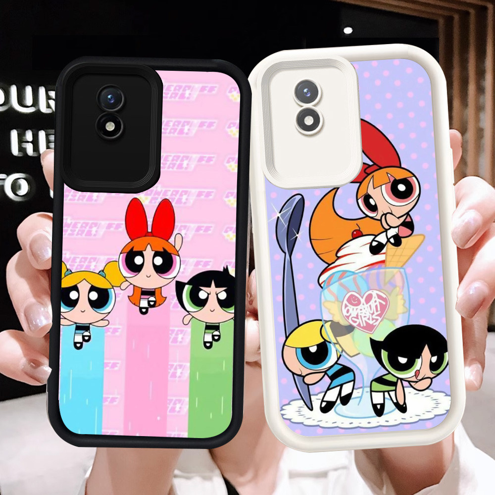 Z-6 Powerpuff Girls เคสสีขาวสีดําสําหรับ VIVO Y02t Y02a Y02 V30E V30 Pro 5G กรณี