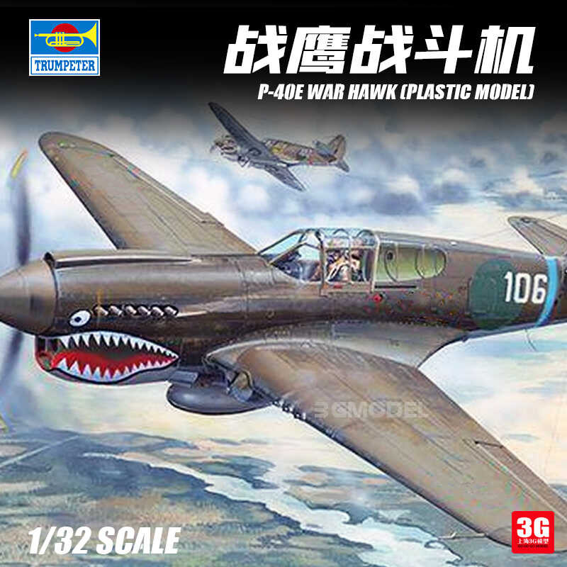 เครื่องบิน Patchwork 02269 สหรัฐอเมริกา P-40E Warhawk Fighter 1/32