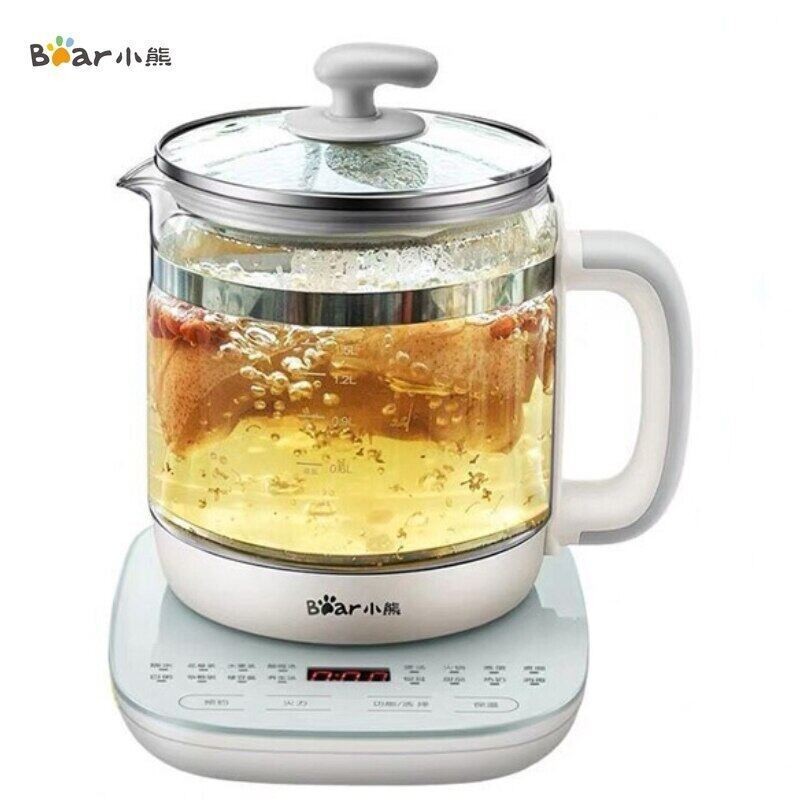 Bear/ 220V 1.5L Household Electric Glass Kettle Mini Health Preserving Pot Multi Cooker Stewing Machine With Filter