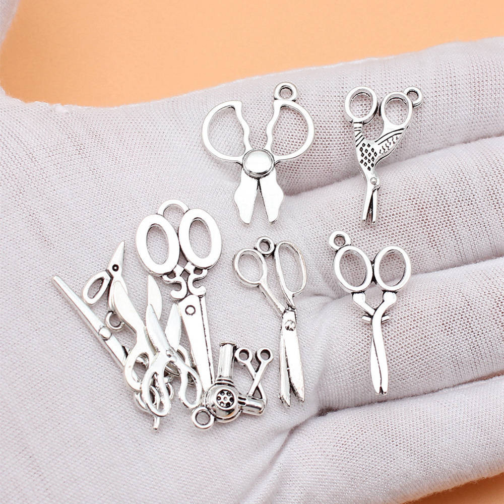 สําหรับเครื่องประดับทํากรรไกรสีเงินโบราณ Charms คอลเลกชัน Diy ผลการค้นหา 10 ชิ้น